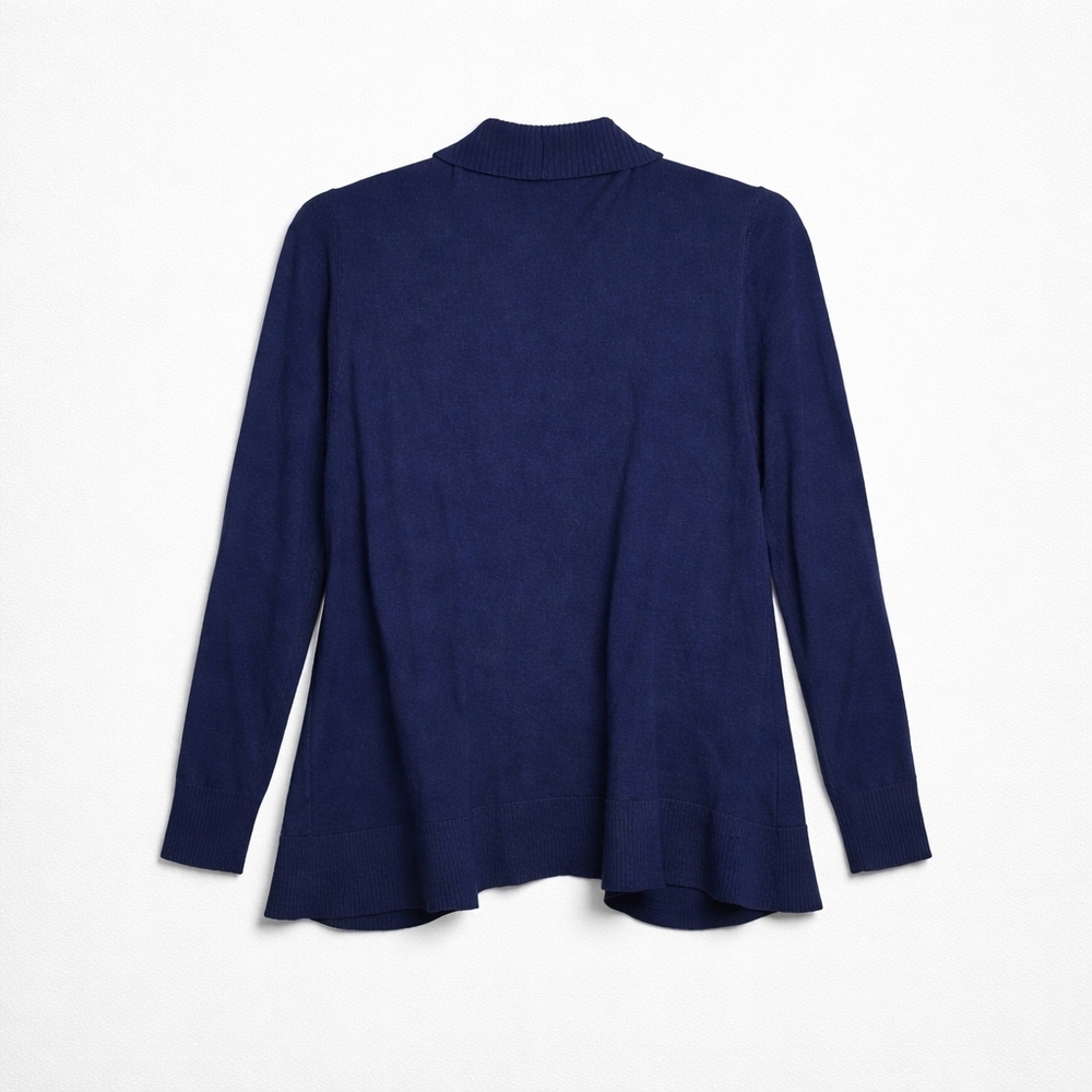B.I.L.Y. 3X Women's Classic Navy BLURCardigan - Picture 4 of 4